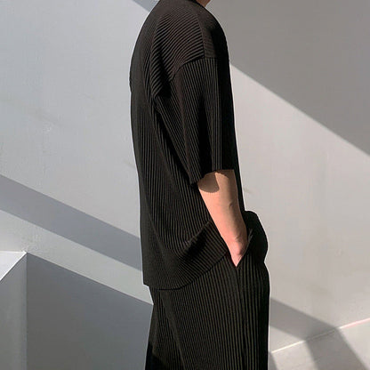 JINJU Oversize Pleated T-Shirt