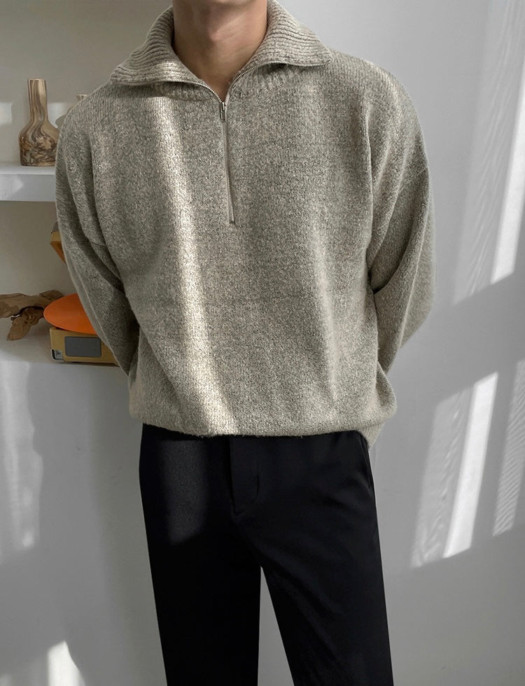 HYESAN Half-Zip Sweater