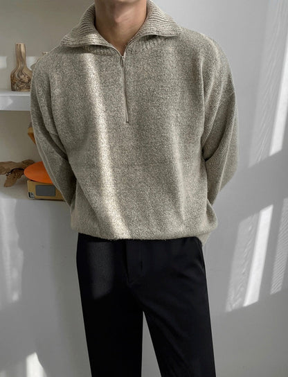 HYESAN Half-Zip Sweater