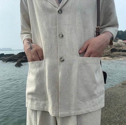 GANGNEUNG Linen Beach Set