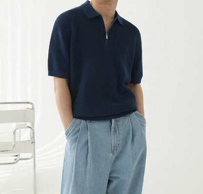 ANYANG Zipped Polo