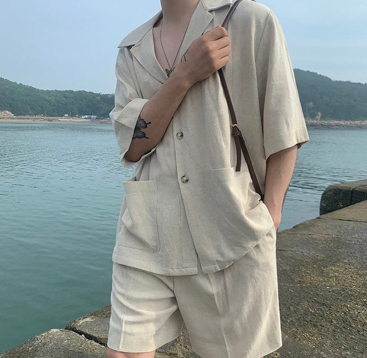 GANGNEUNG Linen Beach Set