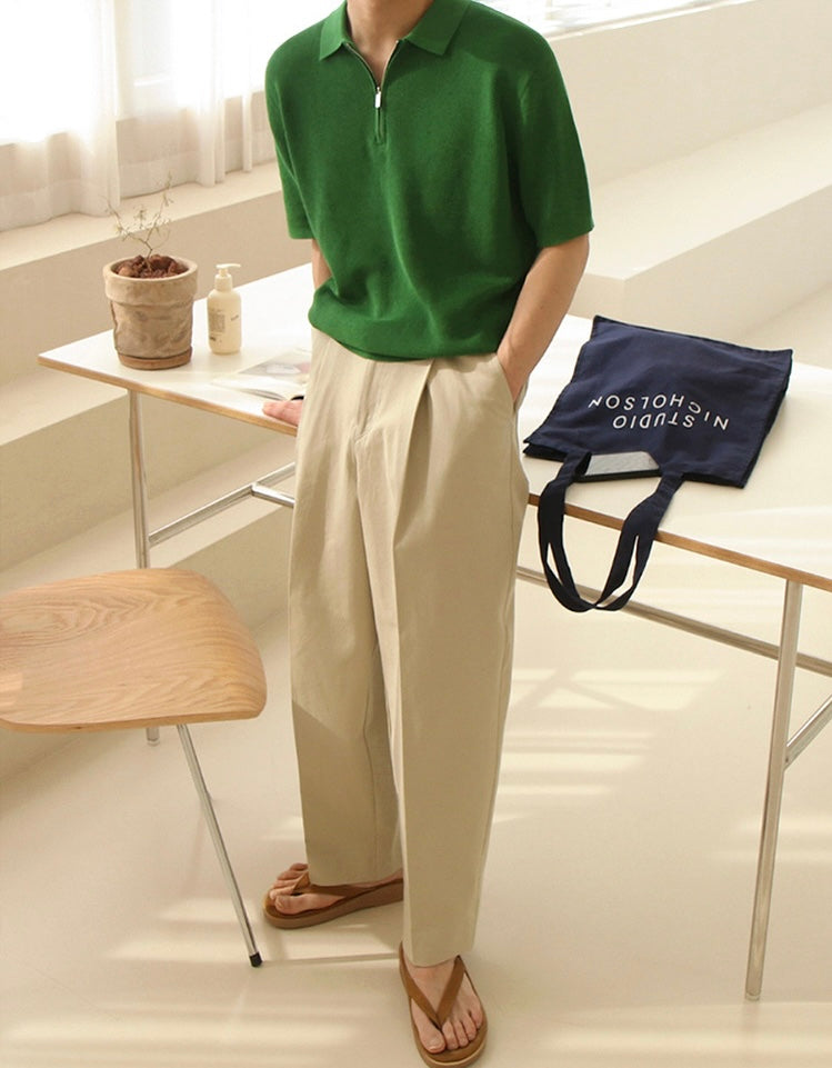 ANYANG Zipped Polo
