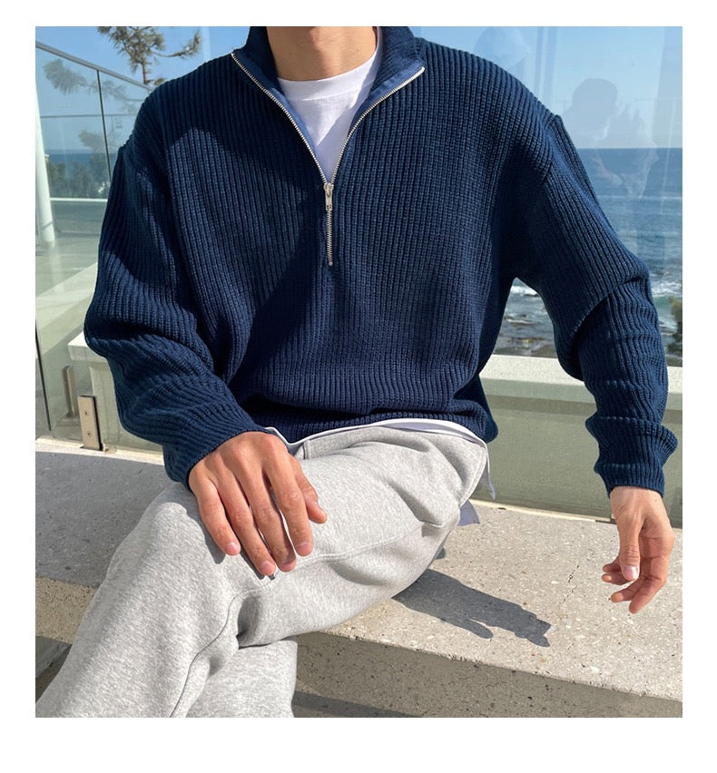 JEONJU Half-Zip Sweater