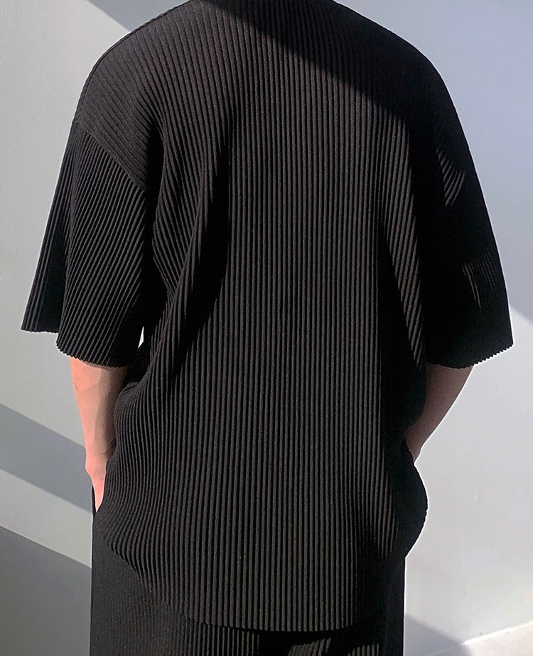 JINJU Oversize Pleated T-Shirt