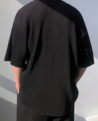 JINJU Oversize Pleated T-Shirt