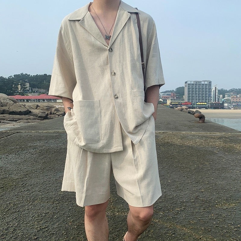 GANGNEUNG Linen Beach Set