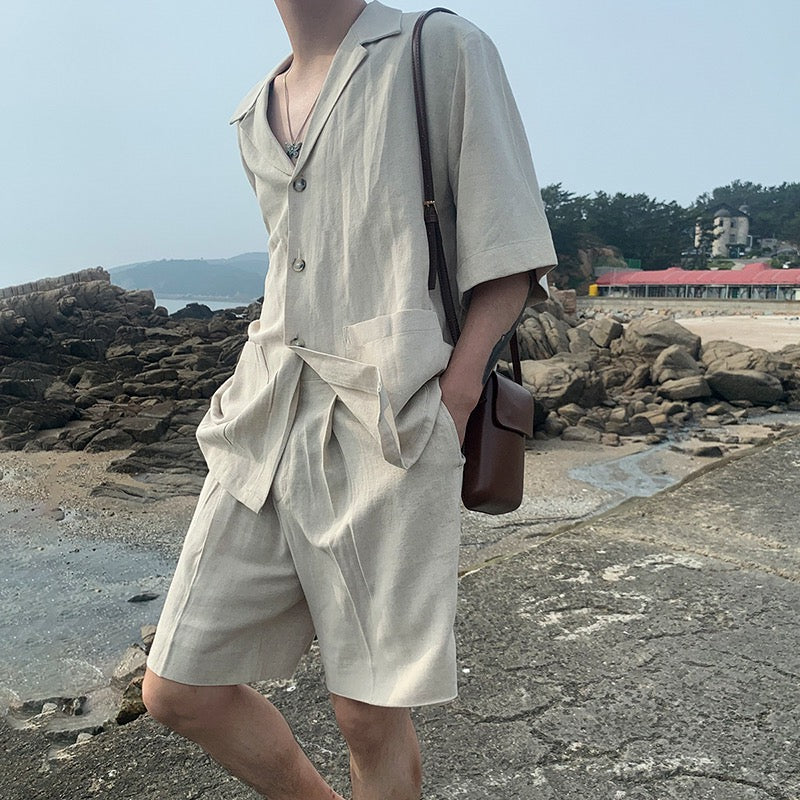GANGNEUNG Linen Beach Set