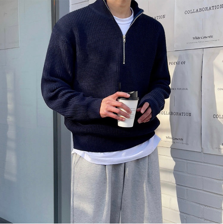 JEONJU Half-Zip Sweater