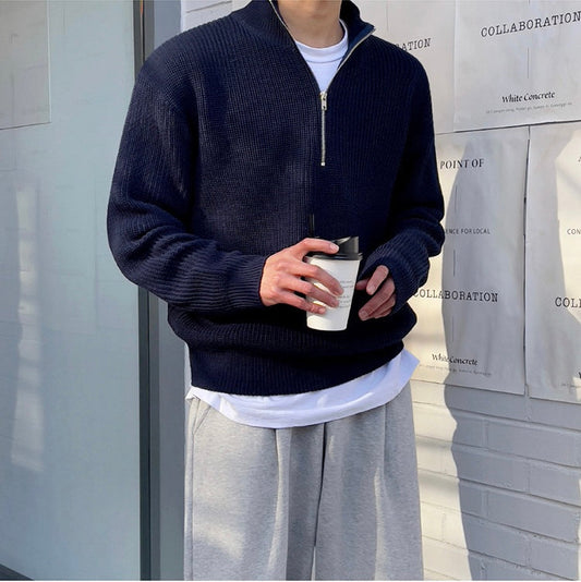 JEONJU Half-Zip Sweater