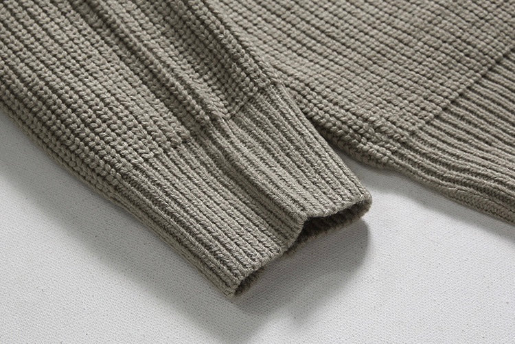 RASON Zipped Polo Sweater