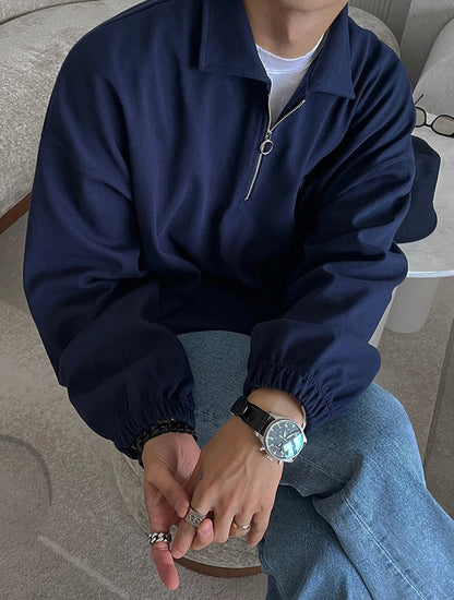 DANGJIN Solid Collar Sweater