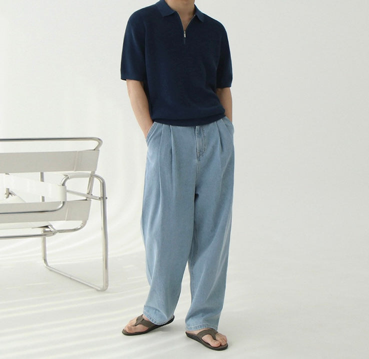 ANYANG Zipped Polo