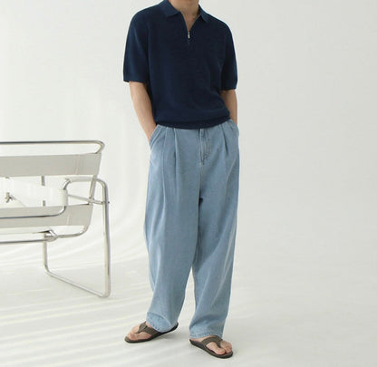 ANYANG Zipped Polo