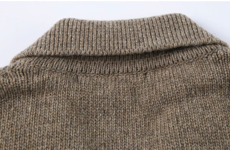 PUSAN Knitted Wool Polo