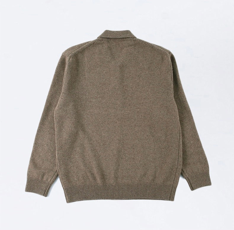 PUSAN Knitted Wool Polo