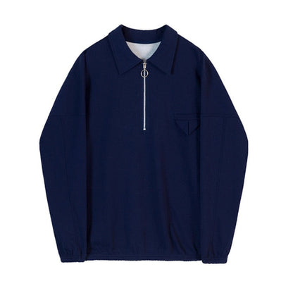 DANGJIN Solid Collar Sweater