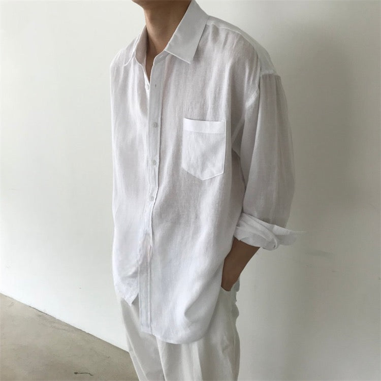 IKSAN Pocket Linen Shirt