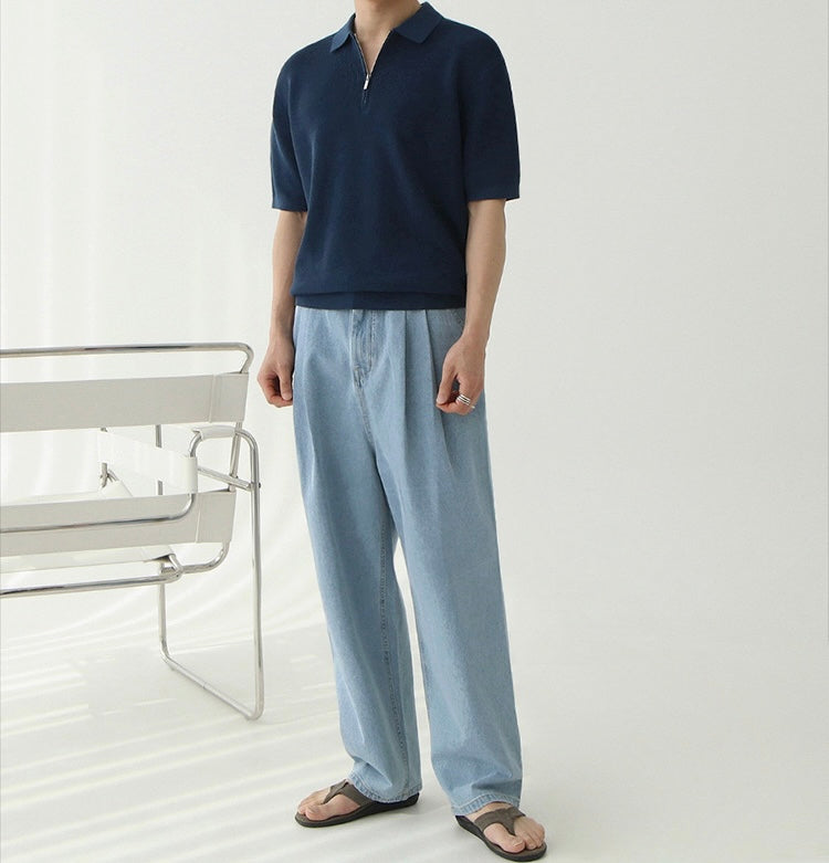 ANYANG Zipped Polo