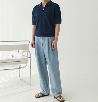 ANYANG Zipped Polo