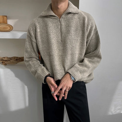 HYESAN Half-Zip Sweater