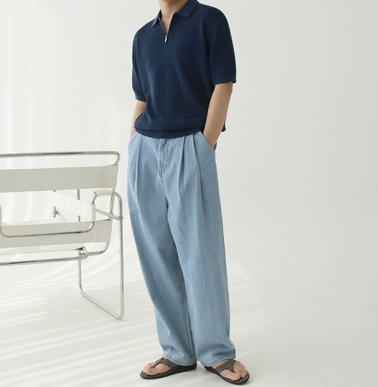 ANYANG Zipped Polo