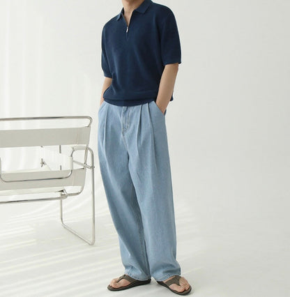 ANYANG Zipped Polo