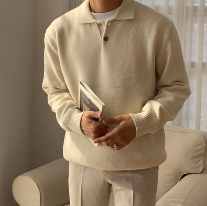 PUSAN Knitted Wool Polo