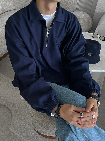 DANGJIN Solid Collar Sweater