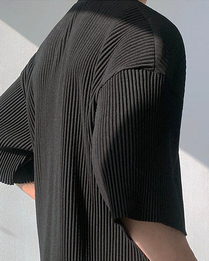 JINJU Oversize Pleated T-Shirt