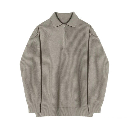 RASON Zipped Polo Sweater