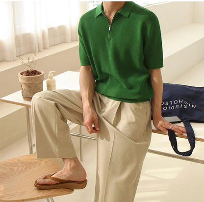 ANYANG Zipped Polo
