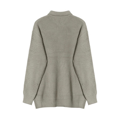 RASON Zipped Polo Sweater